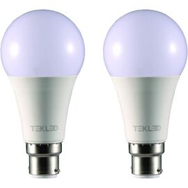 Kal-® Ampoules Led A60 | Culot À Baïonnette B22 | Économie D'énergie 10 W Ampoule À Incandescence 60 W | 4000 K À Intensité Variable 765 Lm | Lot De 2 | Blanc Froid