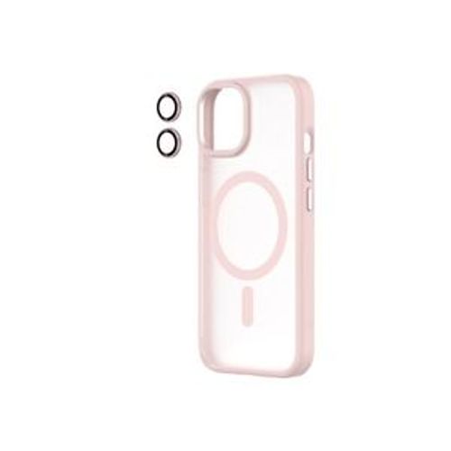 Coque Hybrid Soft Snap (Magsafe) Rose Camera Lens Iphone 15