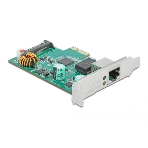 DeLOCK Carte PCI Express x1 vers 1 x 2,5 Gigabit LAN PoE+