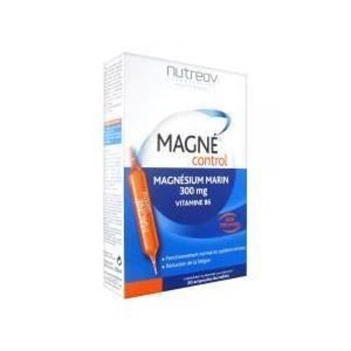 Nutreov Physcience Magne Control 20 Ampoules Goût Miel/Orange