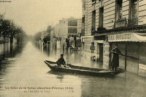 Carte Postale - 91 - La Crue De Seine - Janvier Fevrier 1910 - Au Quai De Passy