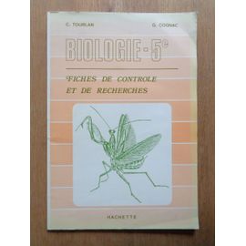 Biologie 5e Fiches De Controle Et De Recherches