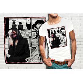 T-Shirt Blanc Homme Manga Tokyo Ghoul 336