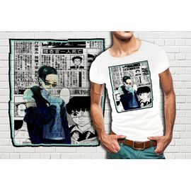T-Shirt Blanc Homme Manga Tokyo Ghoul 337
