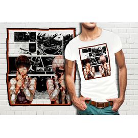 T-Shirt Blanc Homme Manga Tokyo Ghoul 334