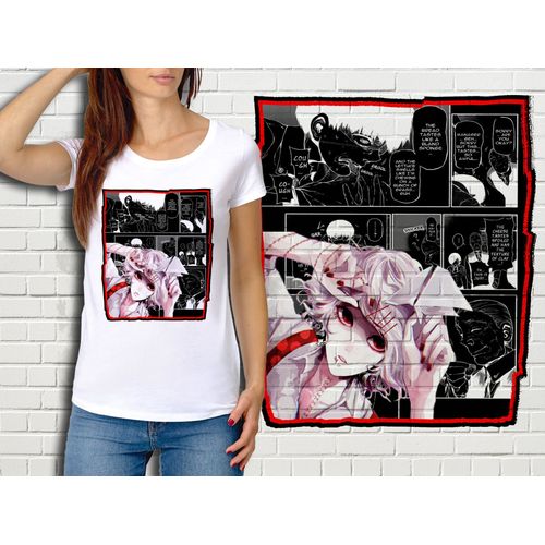 T-Shirt Blanc Femme Manga Tokyo Ghoul 335