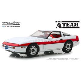 Greenlight Collectibles - 1/18 - Chevrolet Corvette C4 Coupe - A Team - 1984 - 13532-Greenlight