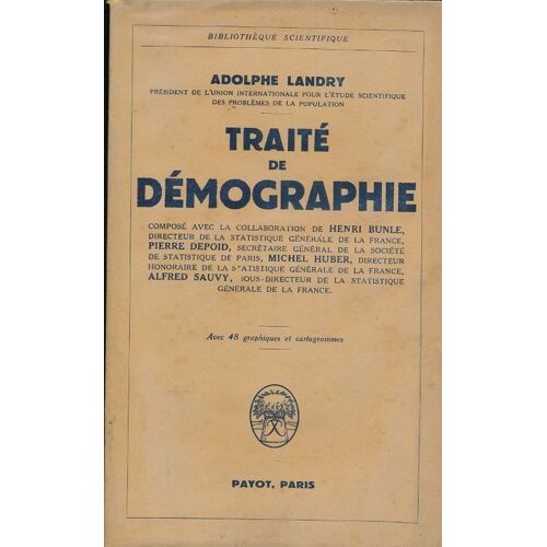 Traite De Demographie