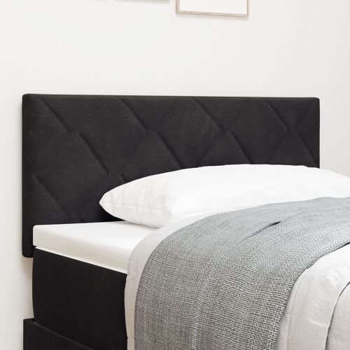 vidaXL Tête de lit Design de blocs en diamant noire 90 cm velours