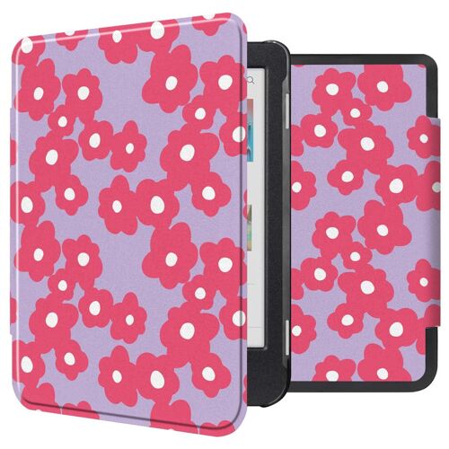 Imoshion Design Slim Hard Sleepcover Kobo Clara Colour / Clara Bw / Tolino Shine 5 / Shine Color Dusty Rose Blossom