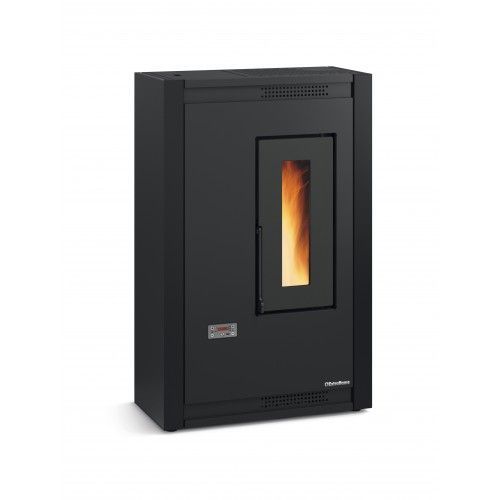 Poêle à granulés extra plat ventilé 5,1 kw - Luisella 5.0 Noir LA NORDICA EXTRAFLAME