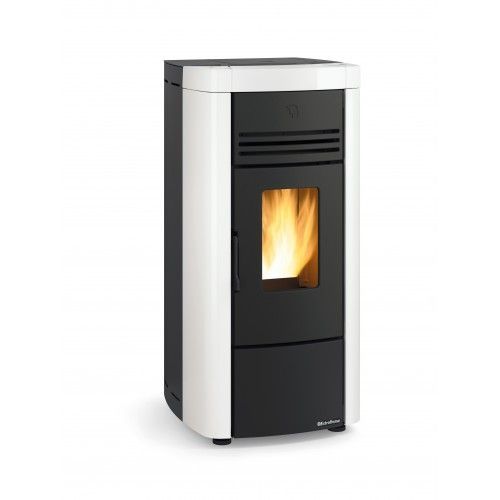Poêle à granulés étanche - 8 kW - Réservoir 15kg - blanc - Angela Evo LA NORDICA EXTRAFLAME