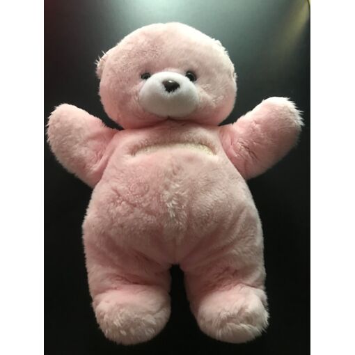 Peluche Chat Tartine Et Chocolat Bleu Blanc Nez Rose Lestée 30 Cm Vintage