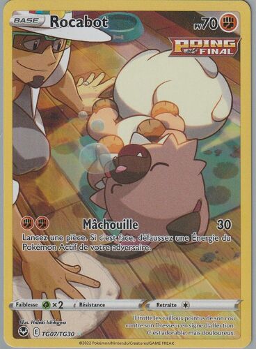 Carte Pokemon - Rocabot - Tg07/Tg30 - Secrete-Rare - Eb12 Tempete Argentee -