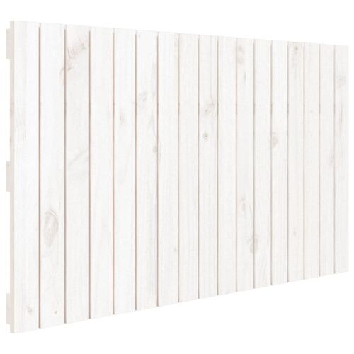 vidaXL Tête de lit murale Blanc 108x3x60 cm Bois massif de pin