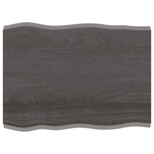 vidaXL Dessus de table bois massif traité bordure assortie