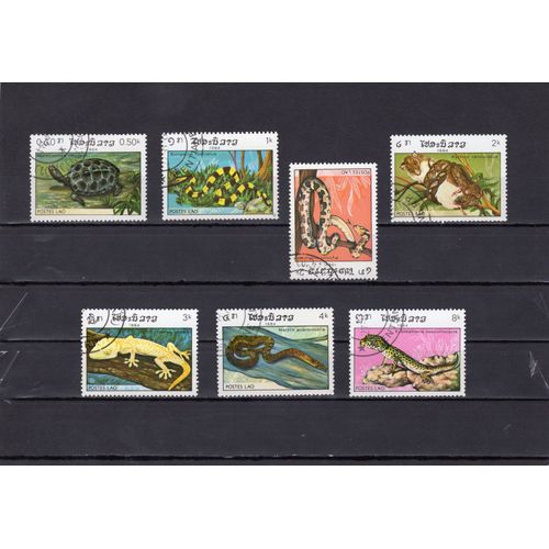 Timbres-Poste Du Laos (Reptiles)