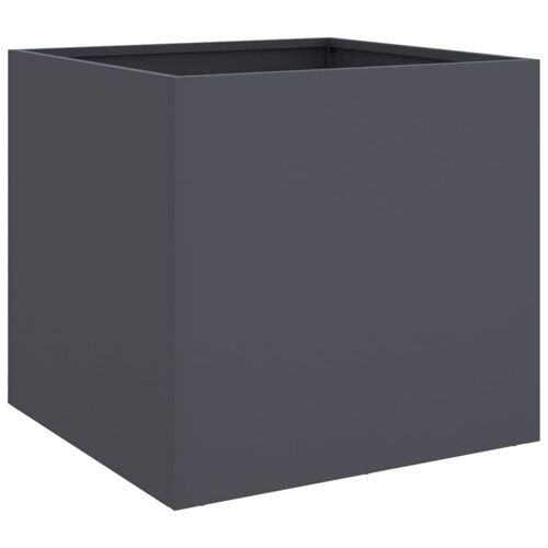 Vidaxl Jardinière Anthracite 42x40x39 Cm Acier Laminé À Froid