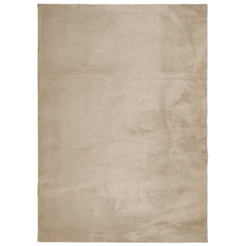 Vidaxl Tapis Huarte À Poils Courts Doux Et Lavable Sable 240x340 Cm