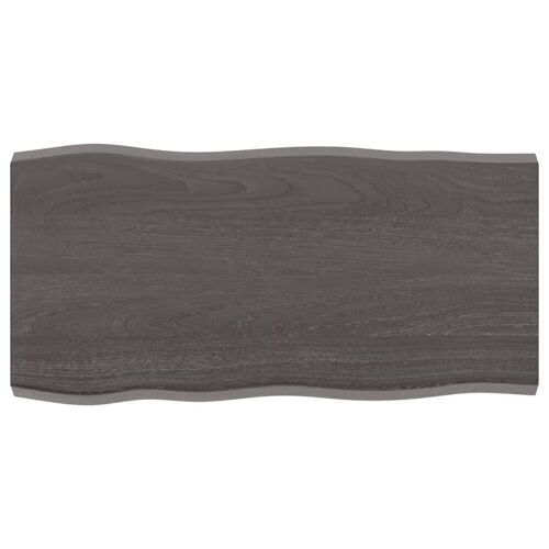 vidaXL Dessus de table bois massif traité bordure assortie