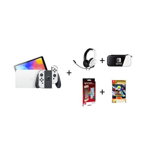 Console Nintendo Switch Oled + 1 Jeu + 3 Accessoires