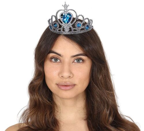 Bandeau Princesse Avec Pierres Bleues