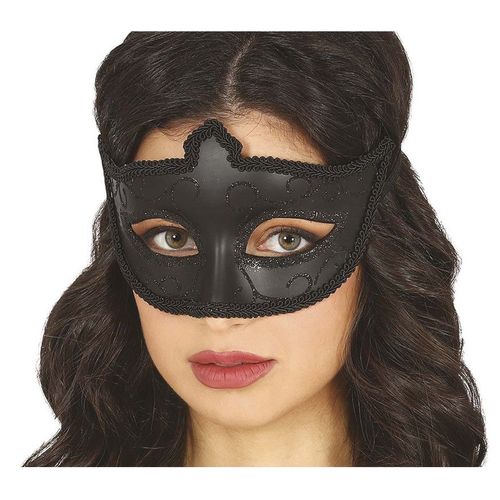 Masque Noir À Paillettes