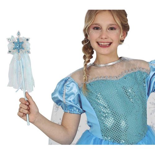 Baguette Bleue Avec Étoile Et Voile 35 Cm