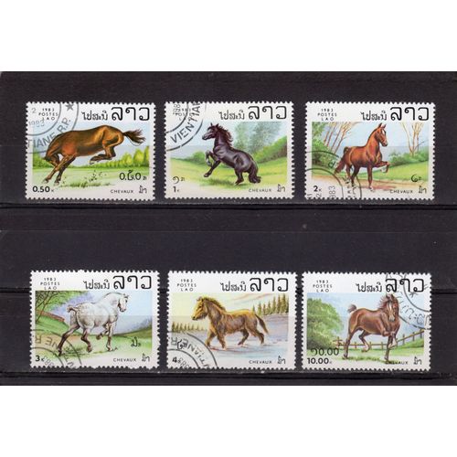 Timbres-Poste Du Laos (Chevaux)