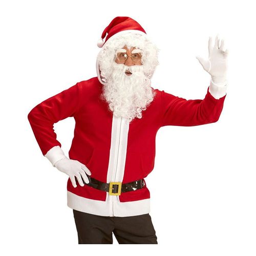 Kit Père Noël Homme : Sweat À Capuche Et Ceinture