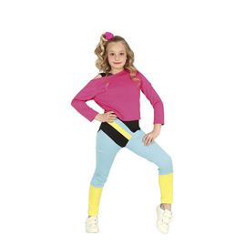 Déguisement D'aérobic Des Années 80 Pour Fille
