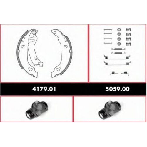 Kits De Freins Arrière Complet - Fiat Punto Van (176_) 1.7 Td 04/1996>02/2000