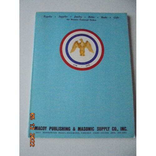 Macoy Publishing & Masonic Supply Company Catalog No.102 (1975): Regalia, Supplies, Jewelry, Bibles, Books, Gifts For Masonic Fraternal Orders
