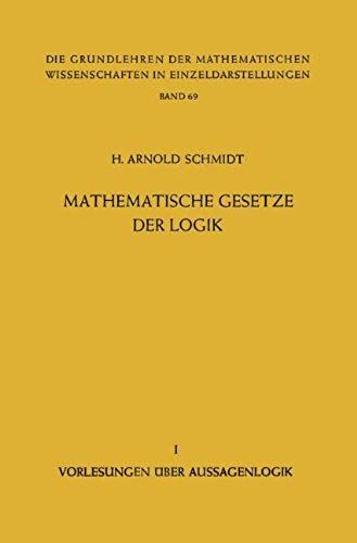 Mathematische Gesetze Der Logik I