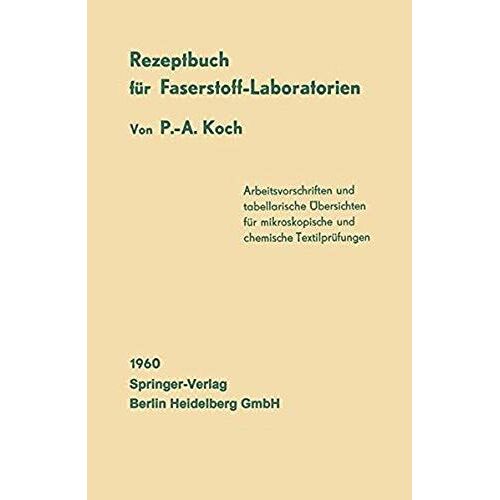 Rezeptbuch Für Faserstoff-Laboratorien