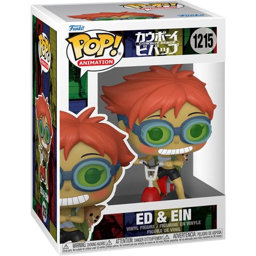 Figurine Funko Pop - Cowboy Bebop N°1215 - Ed & Ein Sur Scooter (58020)