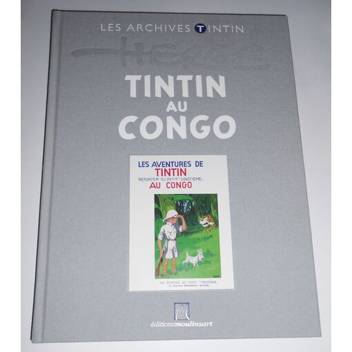 PACK TINTIN AU CONGO CAFE FEU DE CAMP