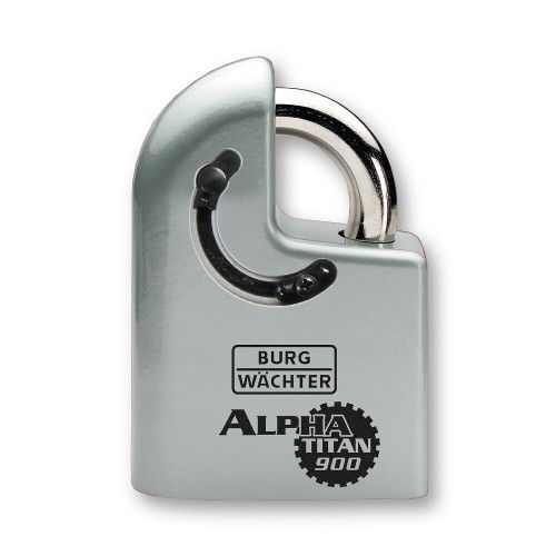 Cadenas à clé - à cylindre - Alpha Titan 900 - acier chromé BURG WACHTER