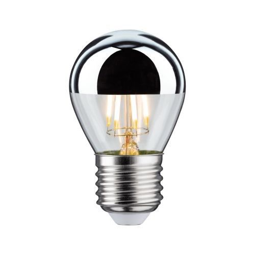 Ampoule Led - 4,8 W - E27 - Sphérique - Calotte Argentée Réflectrice - 360 Lm Paulmann