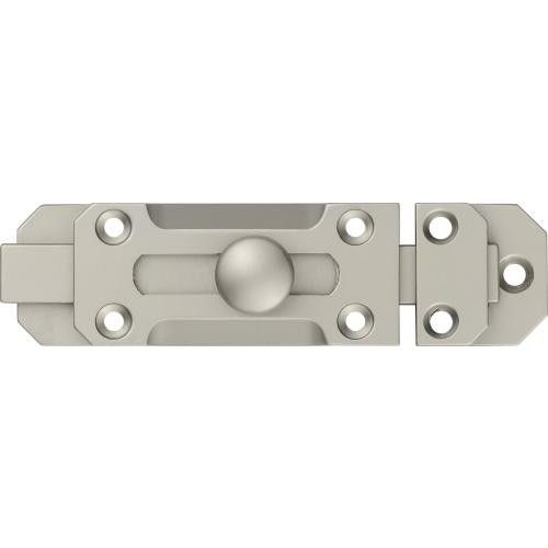 Targette à pêne plat et bouton rond - 70mm - nickelé mat ABUS