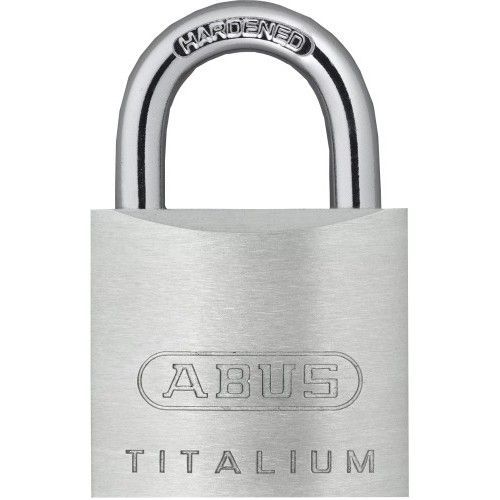 Cadenas à clé - en alu - anse cémentée - 54-40 - par 3 - TITALIUM¿ ABUS