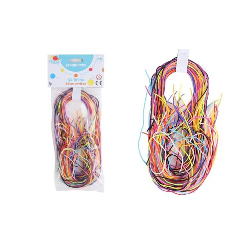 Flypop S - 50 Brins De Scoubidou - 010113 - Multicolore - Plastique - Partir De 6 Ans