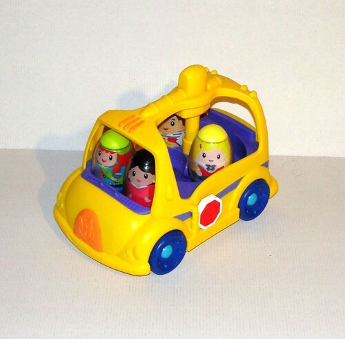 Autobus Scolaire Avec 4 Figurines Bidibulles Weebles Hasbro