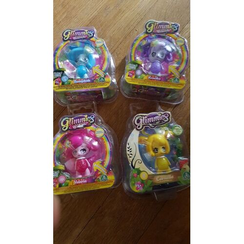 4 Glimmies Rainbow Friends Volaria + Ranelka+ Cornelie+Bunnybeth
