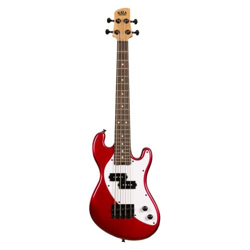 Kala Ubass-Sb-Rd - Ukulélé U-Bass Électrique 4 Cordes - Metallic Red (+Housse)