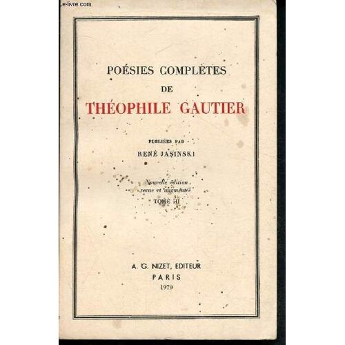 Poésies Complètes - Tome Iii En 1 Volume