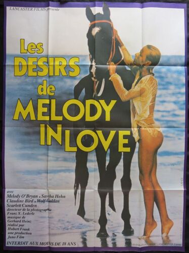 Les Désirs De Melody In Love - Affiche De Cinéma Originale - 120x160 Cm - De Hubert Frank Avec Britta Glatzeder, Sascha Hehn, Claudine Bird, Wolf Goldan - Film Erotique 1978 - Movie Poster