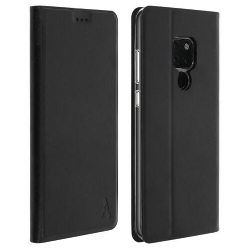 Housse Huawei Mate 20 Étui Portefeuille Coque Silicone Support Stand Akashi Noir