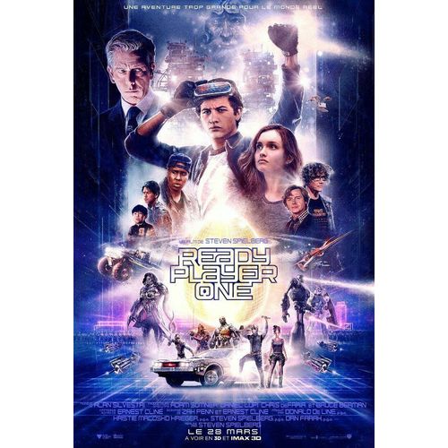 Ready Player One - Véritable Affiche De Cinéma Roulée - Format 40x60 Cm - De Steven Spielberg Avec Tye Sheridan, Olivia Cooke, Ben Mendelsohn - 2018