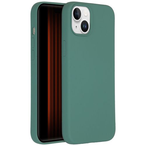 Accezz Coque Liquid Silicone avec MagSafe iPhone 15 Plus Vert foncé